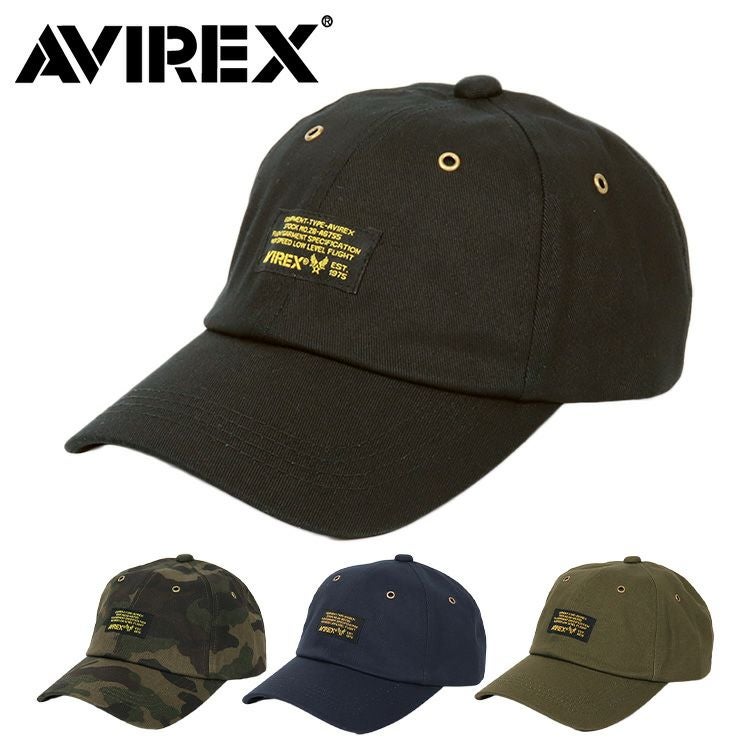 アビレックス キャップ 帽子 メンズ AVIREX BLACK PATCH
