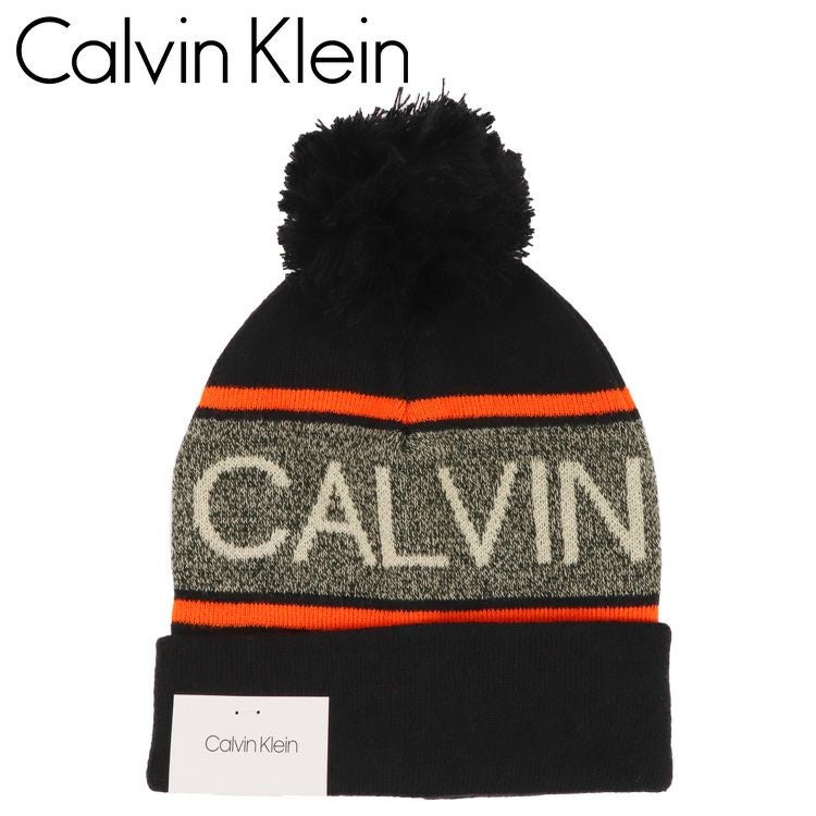 【新品】CK カルバン・クライン　黒 ラメ入り ニット帽 ポンポン付き 楽天市場】カルバンクライン ニット帽 Calvin Klein ニットキャップ