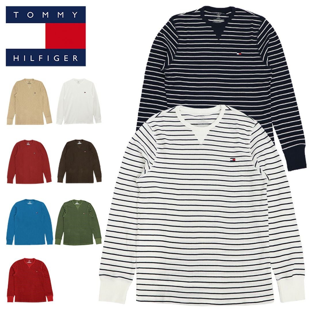 トミーヒルフィガー ロンT サーマル ボーダー メンズ レディース TOMMY
