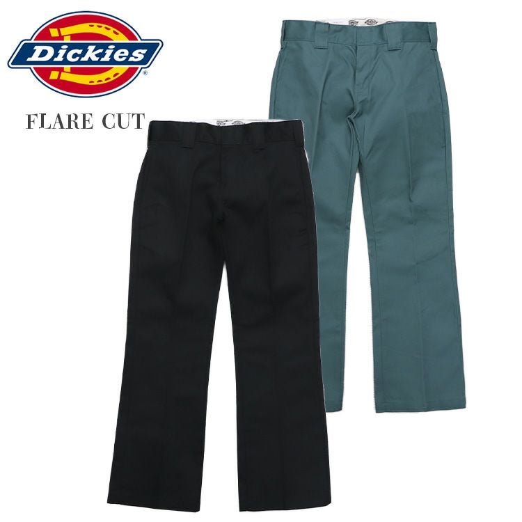 ディッキーズ ワークパンツ フレア メンズ DICKIES FLAT FRONT WORK