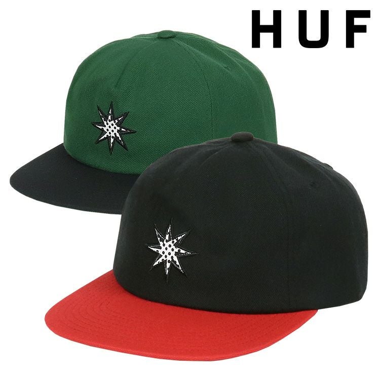 HUF ハフ キャップ メンズ レディース スター ツートンカラー ロゴ