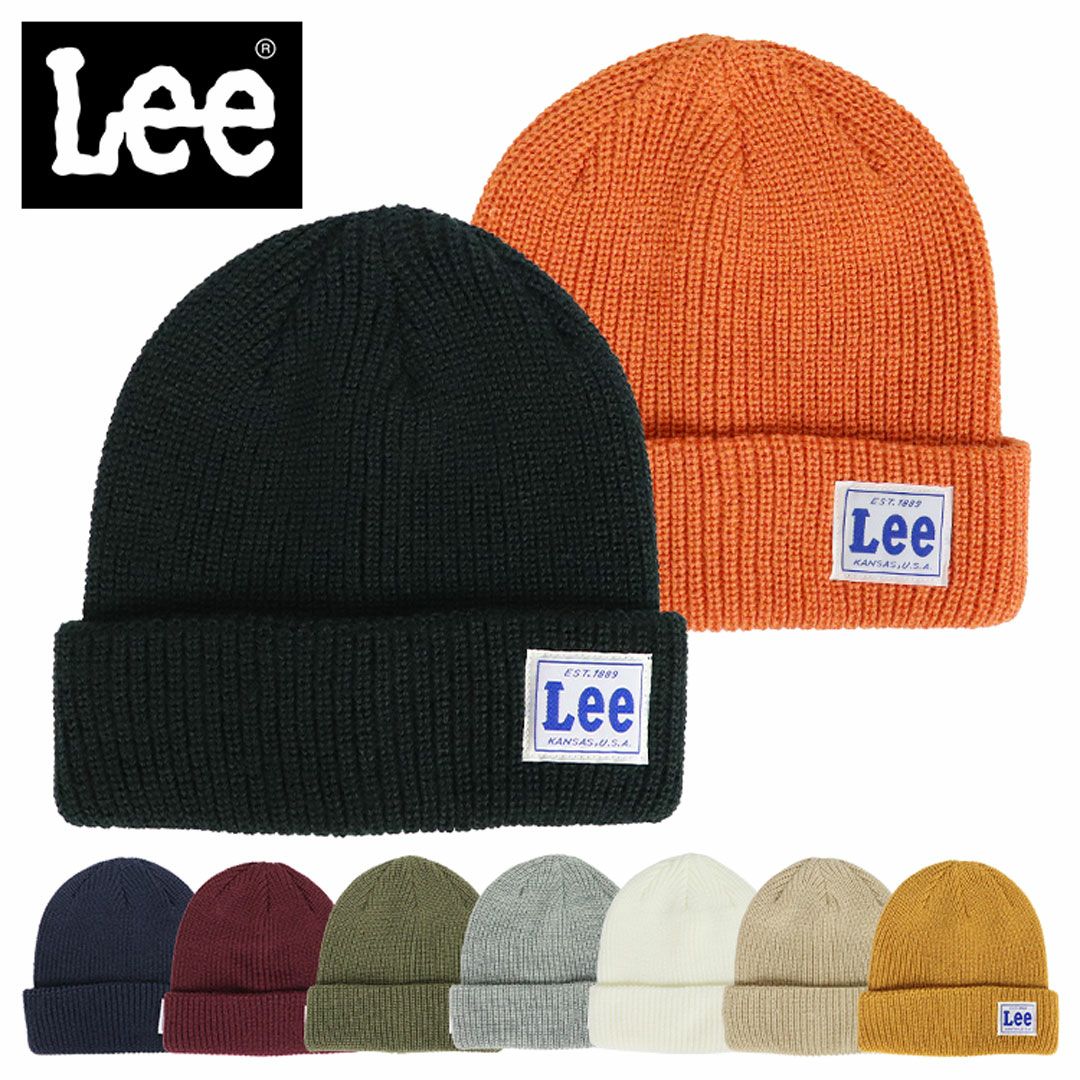 Lee ニットキャップ メンズ レディース リー ニット帽 ブランド ロゴ