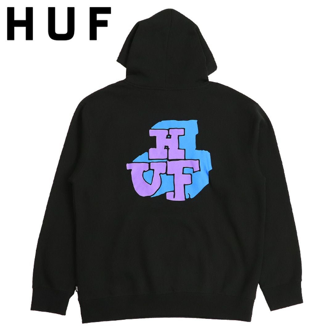 ハフ パーカー メンズ HUF フーディ ブランド ロゴ プリント MOREX