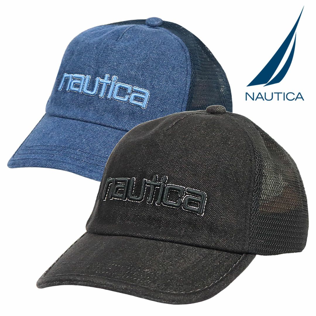 ノーティカ メッシュキャップ NAUTICA メンズ ロゴ ブランド デニム