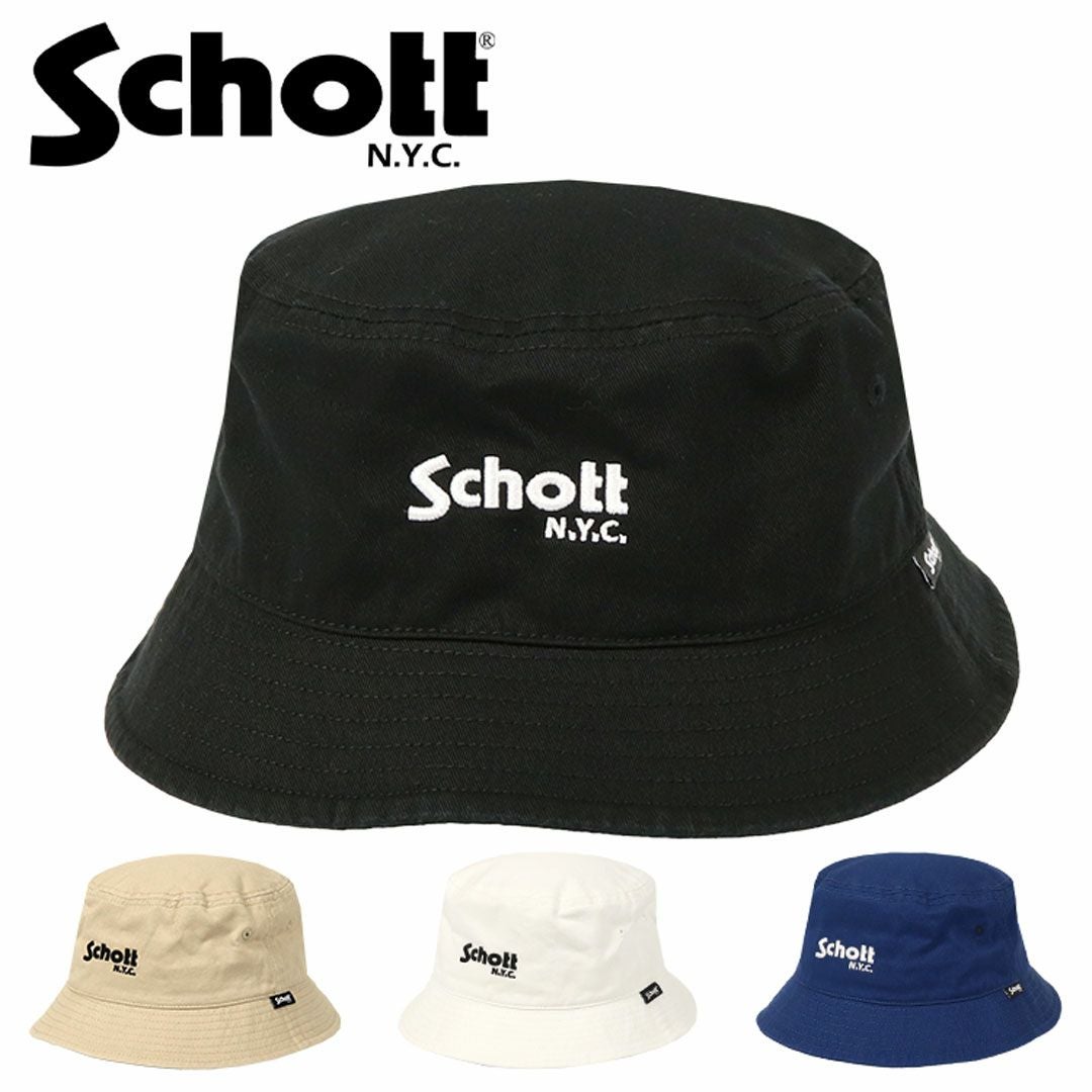 ショット バケットハット Schott N.Y.C. ロゴ ハット メンズ