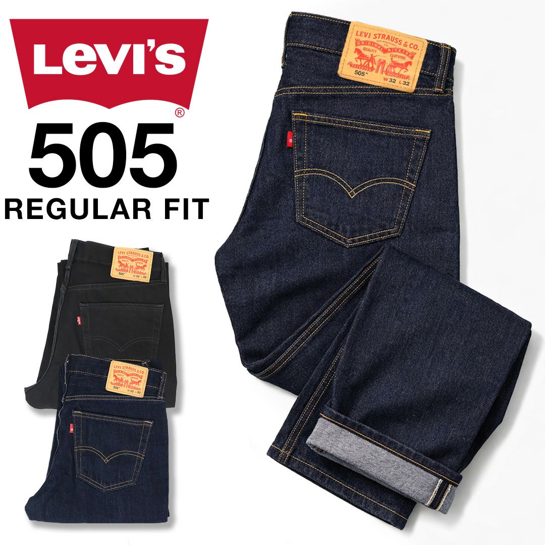 リーバイス Levi's 505 REGULAR FIT リンス デニム メンズ ジーパン